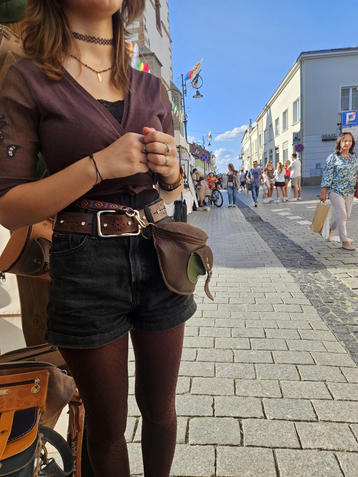 Skórzana nerka jasny brąz Wypalone trawy OD RĘKI - obrazek 6